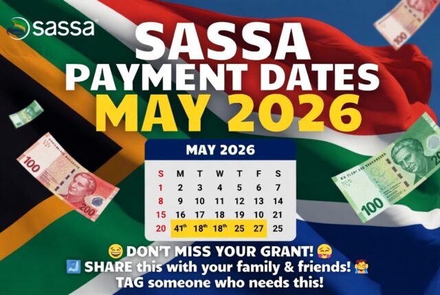 SASSA payment dates May 2026